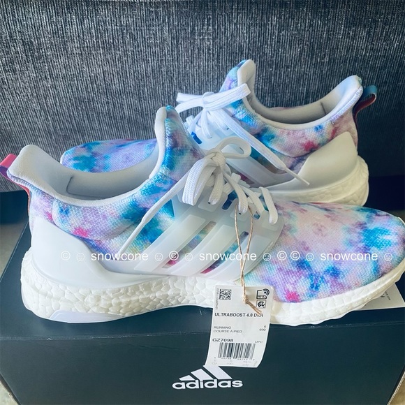 Adidas Ultraboost 4.0 DNA Tie Dye Rainbow Shoes Women’s 7.5 - Picture 7 of 17